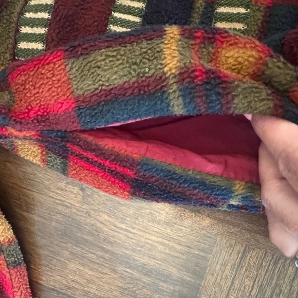 Vintage Red Plaid Christmas Jacket, Ugly Christmas Sweater, Size XL - Picture 7 of 10